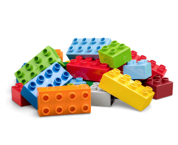 Mehrere Lego Duplo Bausteine